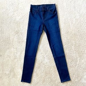Mott & Bow Premium Denim High Waist Skinny Jeans Dark Wash w 26 L 28
